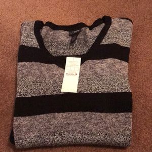 Black and grey sweater